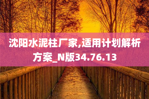 沈阳水泥柱厂家,适用计划解析方案_N版34.76.13