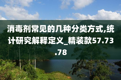 消毒剂常见的几种分类方式,统计研究解释定义_精装款57.73.78