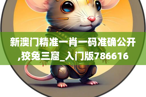 新澳门精准一肖一码准确公开,狡兔三窟_入门版786616