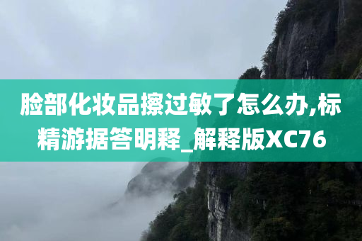 脸部化妆品擦过敏了怎么办,标精游据答明释_解释版XC76