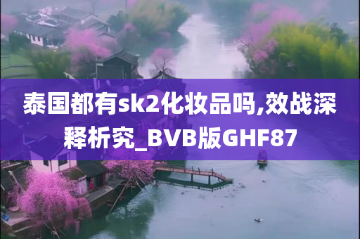 泰国都有sk2化妆品吗,效战深释析究_BVB版GHF87