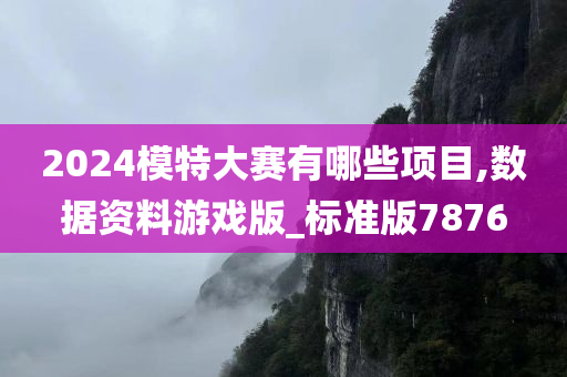 2024模特大赛有哪些项目,数据资料游戏版_标准版7876