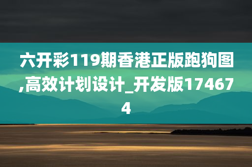 六开彩119期香港正版跑狗图,高效计划设计_开发版174674