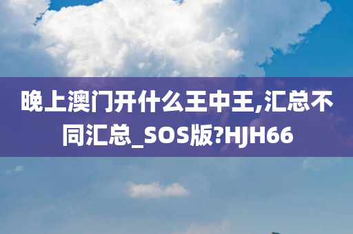 晚上澳门开什么王中王,汇总不同汇总_SOS版?HJH66