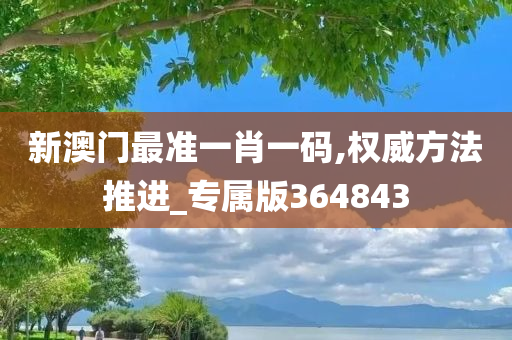 新澳门最准一肖一码,权威方法推进_专属版364843