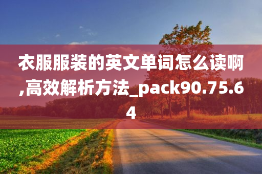 衣服服装的英文单词怎么读啊,高效解析方法_pack90.75.64