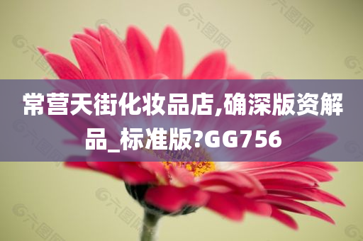 常营天街化妆品店,确深版资解品_标准版?GG756