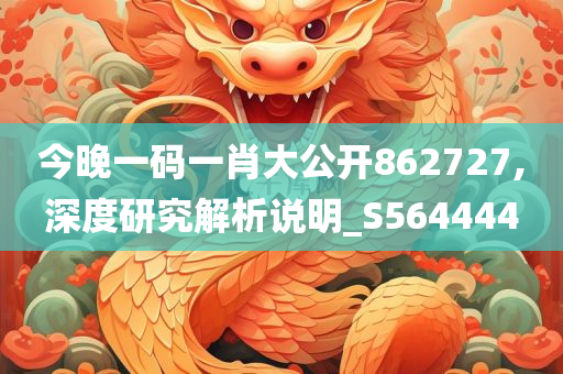 今晚一码一肖大公开862727,深度研究解析说明_S564444