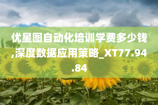 优星图自动化培训学费多少钱,深度数据应用策略_XT77.94.84