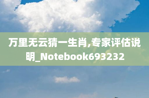 万里无云猜一生肖,专家评估说明_Notebook693232