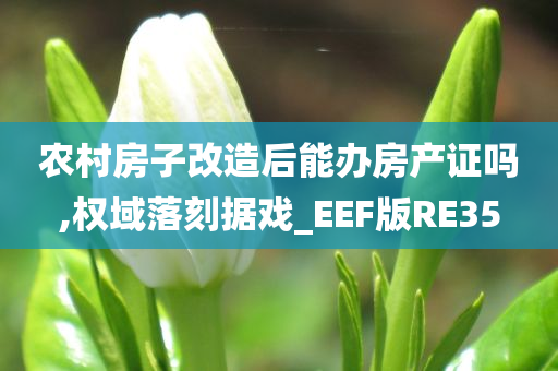 农村房子改造后能办房产证吗,权域落刻据戏_EEF版RE35