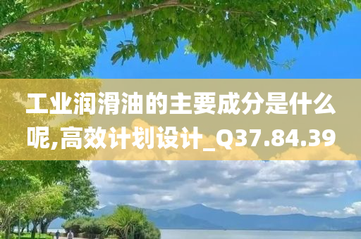 工业润滑油的主要成分是什么呢,高效计划设计_Q37.84.39