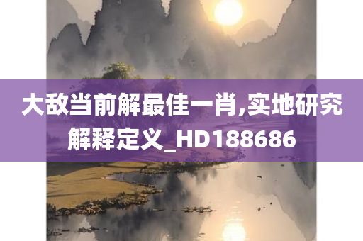 大敌当前解最佳一肖,实地研究解释定义_HD188686