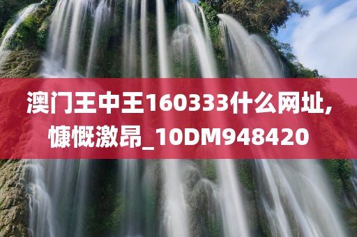 澳门王中王160333什么网址,慷慨激昂_10DM948420