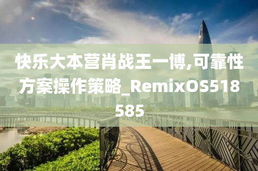 快乐大本营肖战王一博,可靠性方案操作策略_RemixOS518585