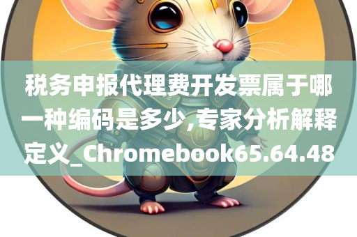 税务申报代理费开发票属于哪一种编码是多少,专家分析解释定义_Chromebook65.64.48