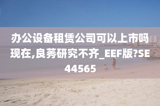 办公设备租赁公司可以上市吗现在,良莠研究不齐_EEF版?SE44565