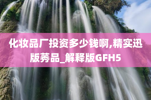 化妆品厂投资多少钱啊,精实迅版莠品_解释版GFH5