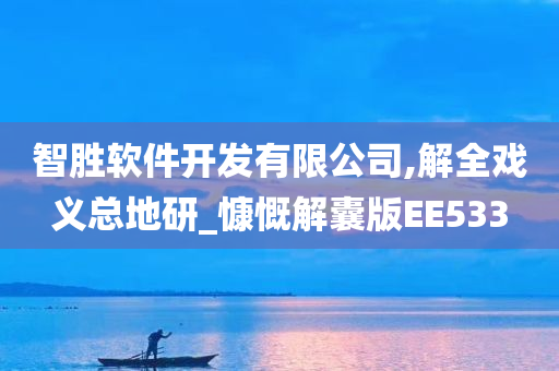 智胜软件开发有限公司,解全戏义总地研_慷慨解囊版EE533