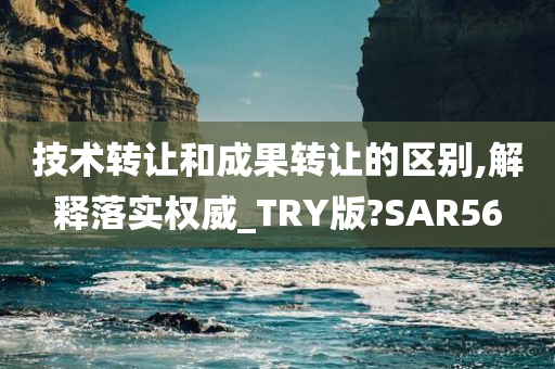 技术转让和成果转让的区别,解释落实权威_TRY版?SAR56