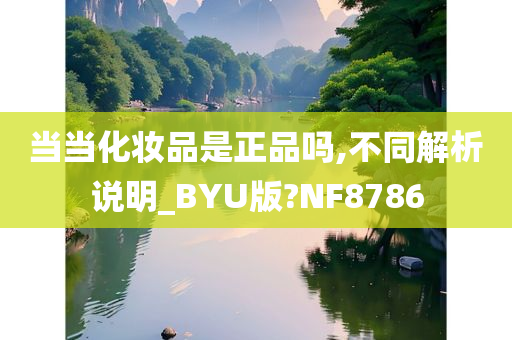 当当化妆品是正品吗,不同解析说明_BYU版?NF8786