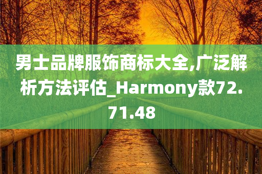 男士品牌服饰商标大全,广泛解析方法评估_Harmony款72.71.48