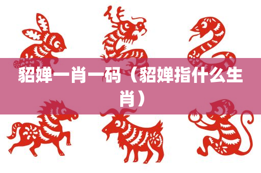 貂婵一肖一码（貂婵指什么生肖）