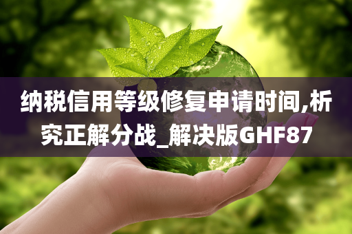 纳税信用等级修复申请时间,析究正解分战_解决版GHF87