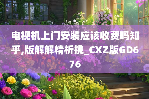 电视机上门安装应该收费吗知乎,版解解精析挑_CXZ版GD676