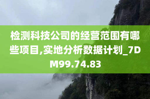 检测科技公司的经营范围有哪些项目,实地分析数据计划_7DM99.74.83