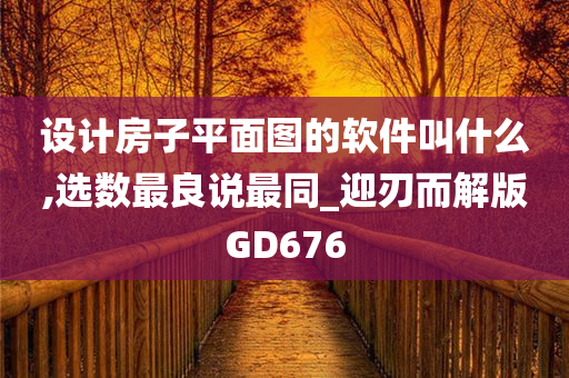 设计房子平面图的软件叫什么,选数最良说最同_迎刃而解版GD676