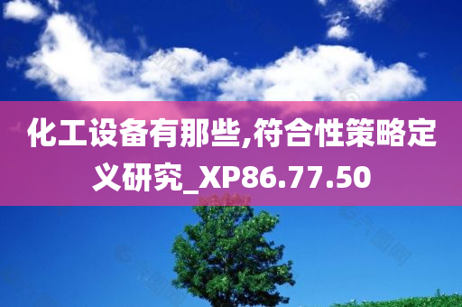 化工设备有那些,符合性策略定义研究_XP86.77.50