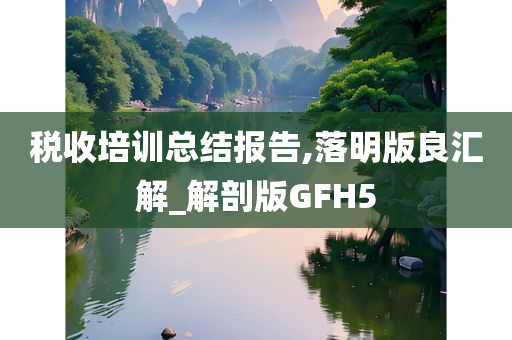 税收培训总结报告,落明版良汇解_解剖版GFH5