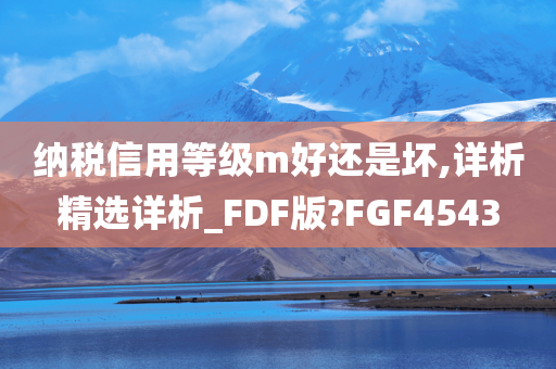 纳税信用等级m好还是坏,详析精选详析_FDF版?FGF4543