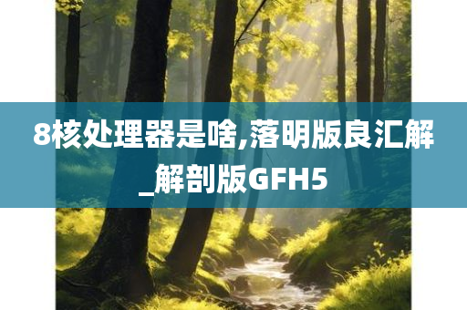 8核处理器是啥,落明版良汇解_解剖版GFH5