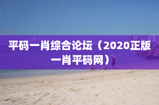 平码一肖综合论坛（2020正版一肖平码网）