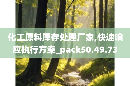 化工原料库存处理厂家,快速响应执行方案_pack50.49.73