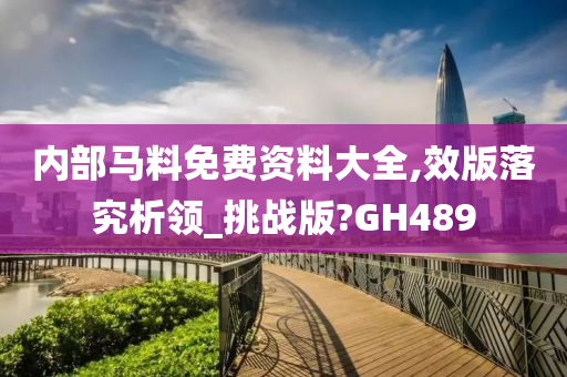 内部马料免费资料大全,效版落究析领_挑战版?GH489