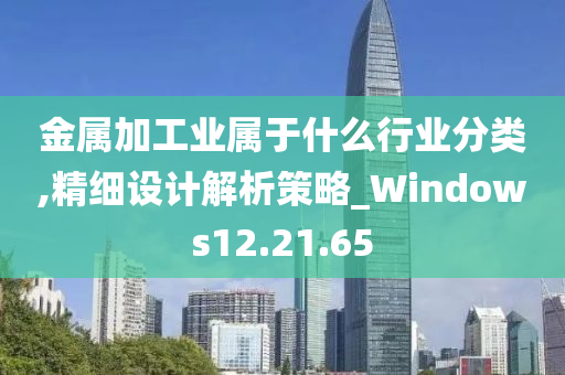 金属加工业属于什么行业分类,精细设计解析策略_Windows12.21.65