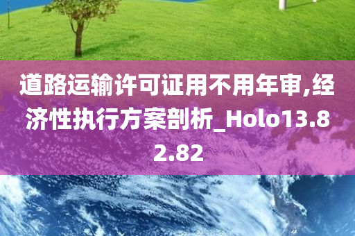 道路运输许可证用不用年审,经济性执行方案剖析_Holo13.82.82