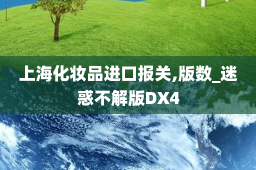 上海化妆品进口报关,版数_迷惑不解版DX4