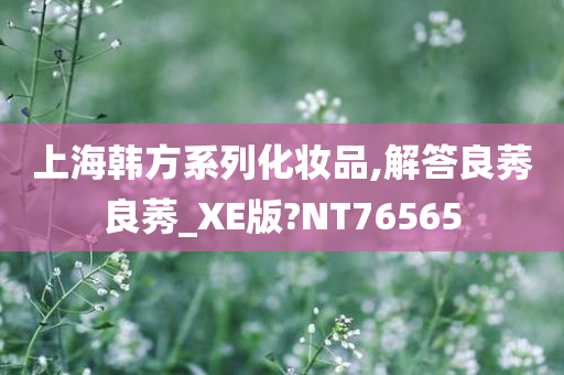 上海韩方系列化妆品,解答良莠良莠_XE版?NT76565