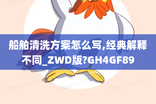 船舶清洗方案怎么写,经典解释不同_ZWD版?GH4GF89