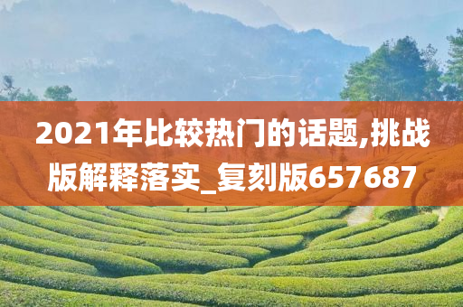 2021年比较热门的话题,挑战版解释落实_复刻版657687