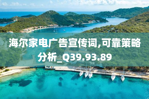 海尔家电广告宣传词,可靠策略分析_Q39.93.89