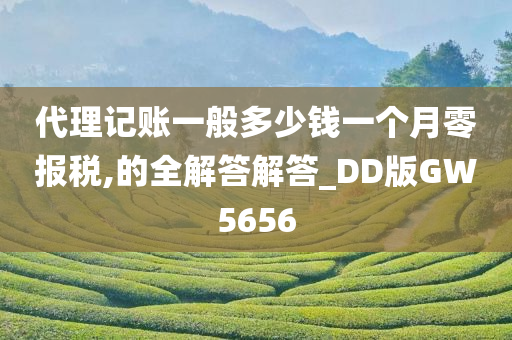 代理记账一般多少钱一个月零报税,的全解答解答_DD版GW5656