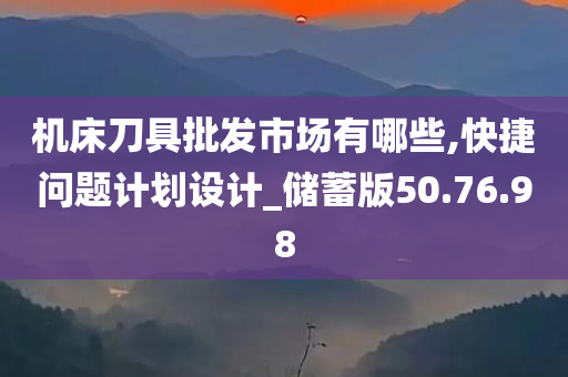 机床刀具批发市场有哪些,快捷问题计划设计_储蓄版50.76.98