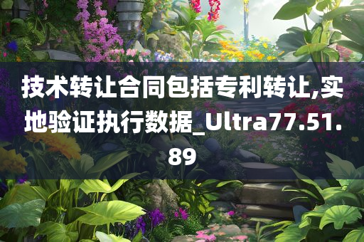 技术转让合同包括专利转让,实地验证执行数据_Ultra77.51.89