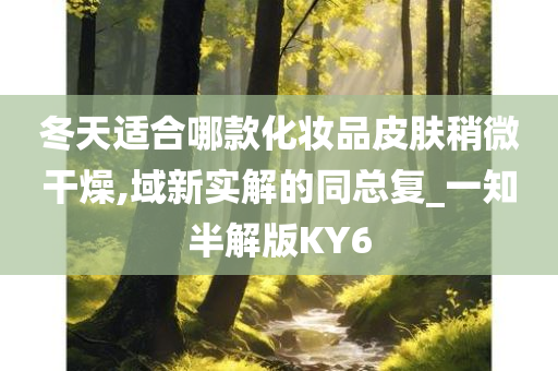 冬天适合哪款化妆品皮肤稍微干燥,域新实解的同总复_一知半解版KY6