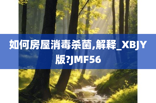 如何房屋消毒杀菌,解释_XBJY版?JMF56